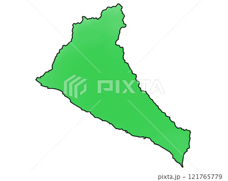 少しゆるい日高振興局地図 北海道 121765779