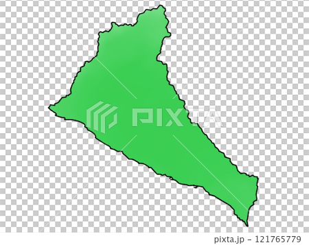 少しゆるい日高振興局地図 北海道 121765779