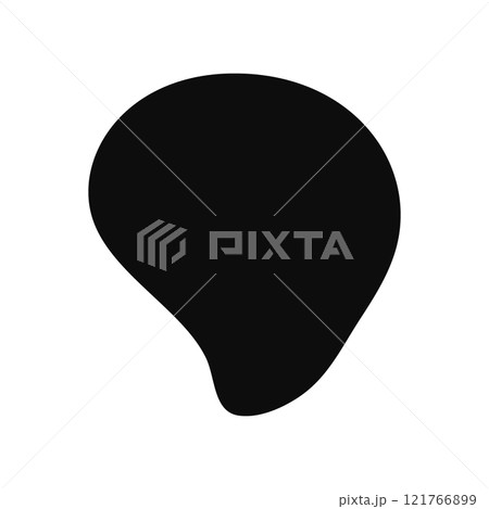 Elegant Seashell Silhouette in Black Vector Style 121766899