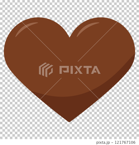心形巧克力插圖，情人節巧克力圖標 121767106