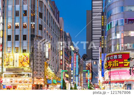 「東京都」夜の新宿・歌舞伎町の風景 「東京都」夜の新宿・歌舞伎町の風景 121767806