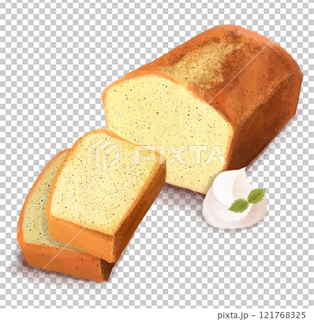 磅蛋糕手繪插畫 磅蛋糕手繪插畫 121768325