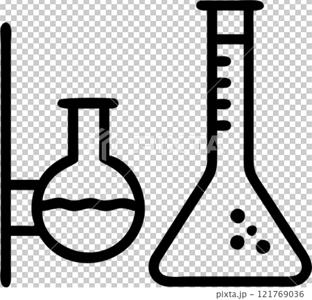 Science in outline icon style, education theme. Science in outline icon style, education theme. 121769036