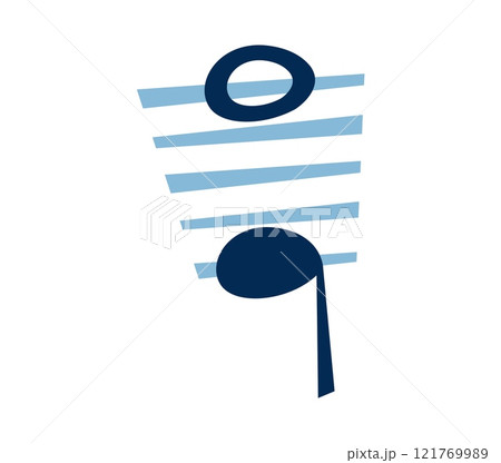 Musical note font semicolon punctuation symbol. Musician melody notes on line English ABC font isolated vector punctuation mark, orchestra classic music sign alphabet typeset special symbol 121769989