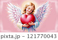ハートを抱きしめる天使 121770043