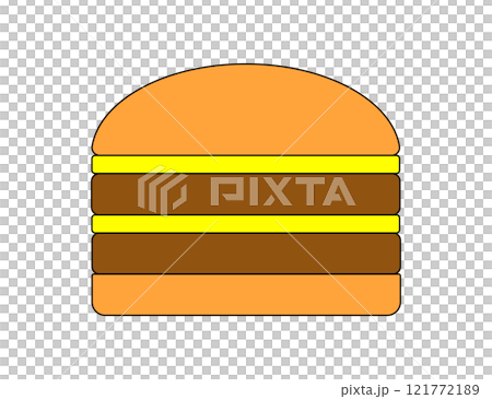 Double cheeseburger icon illustration Double cheeseburger icon illustration 121772189