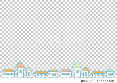 用畫筆描邊描繪城市景觀 121772486