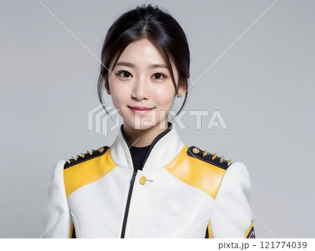 婦人警官のコスプレをした女性 婦人警官のコスプレをした女性 121774039