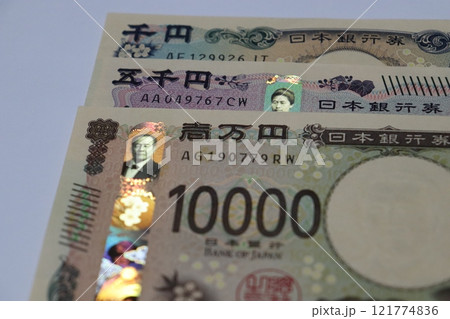 新紙幣　日本円　円安　円高　物価高　人件費　確定申告　年末調整　社会保険　脱税　固定資産税　税金　 121774836