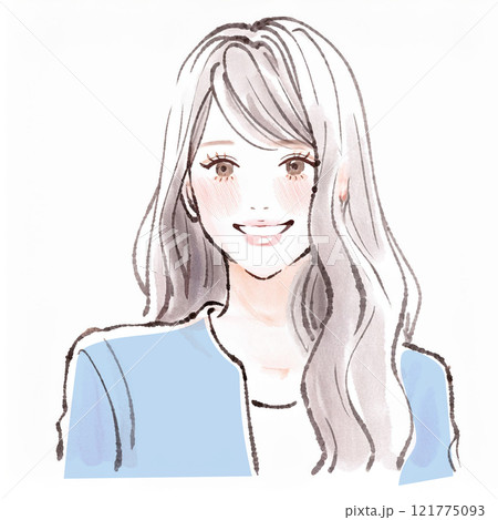 女性・女の子のイラスト素材 女性・女の子のイラスト素材 121775093