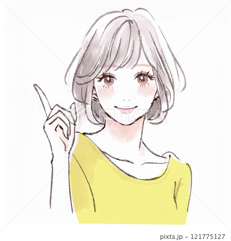 女性・女の子のイラスト素材 121775127
