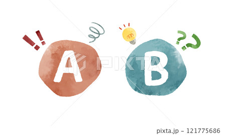 AとB-水彩 AとB-水彩 121775686