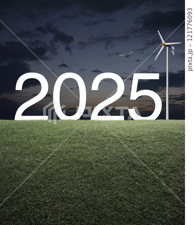 Happy new year 2025 ecological cover concept Happy new year 2025 ecological cover concept 121776093