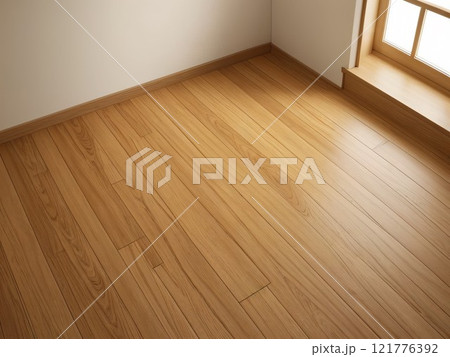 木目のフローリング 121776392