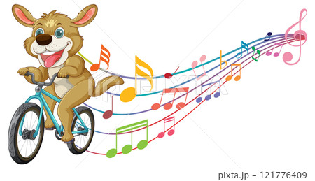 Musical Adventure with a Happy Dog Musical Adventure with a Happy Dog 121776409