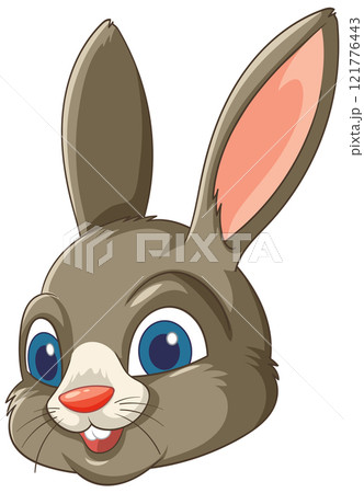 Cute Cartoon Rabbit Illustration 121776443