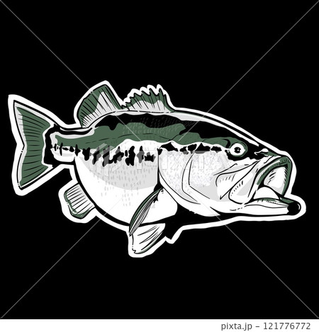 ブラックバス　ダーク色 121776772