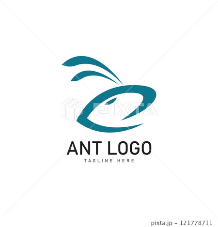 ant head logo template vector illustration design ant head logo template vector illustration design 121778711