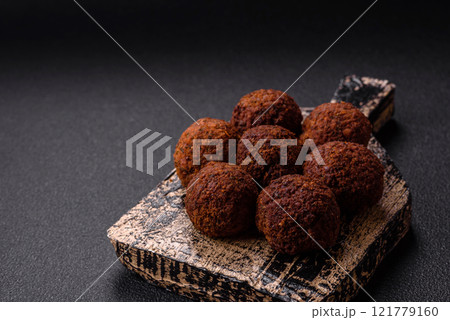 Falafel vegetarian and vegan dish made with chickpeas, spices and herbs 121779160
