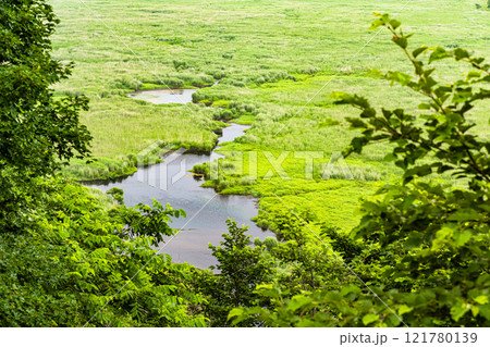 【北海道_釧路湿原】コッタロ展望台からの眺望 7月 121780139