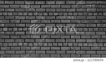 Antique brick wall background, antique black brick texture. 121780650
