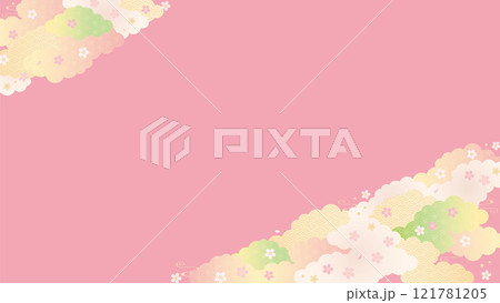 bg素材-さくら11-2ベク bg素材-さくら11-2ベク 121781205