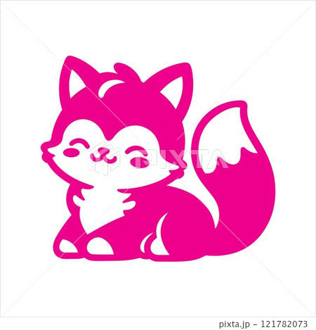 Playful funny cat silhouette cartoon style vector art illustration template design Playful funny cat silhouette cartoon style vector art illustration template design 121782073