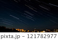 Star trails in the night sky 121782977