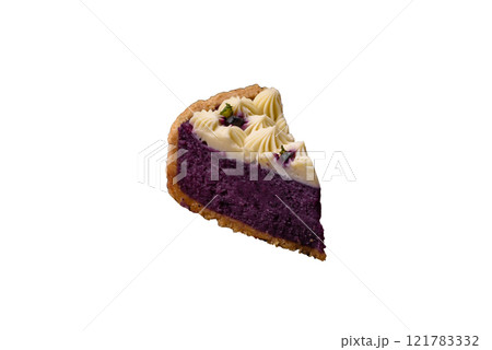 No baked sweet blueberry cheesecake with cream cheese No baked sweet blueberry cheesecake with cream cheese 121783332