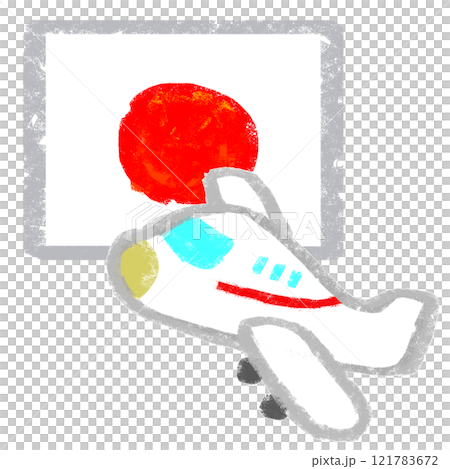 クレヨンタッチ　挿し絵イラスト　日本　インバウンド 121783672