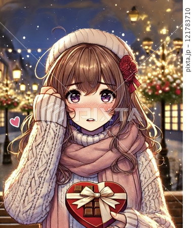 プレゼントを渡す女性 121783710