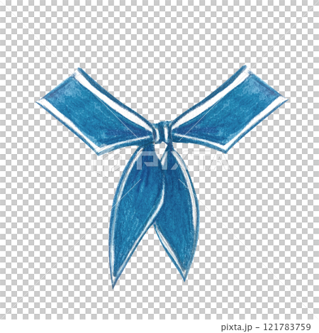 Sailor collar, blue stripes watercolor hand painted illustration isolated on white. Navy design element. High quality art perfect for cards, banners, invitations, guides, stationary and books 121783759