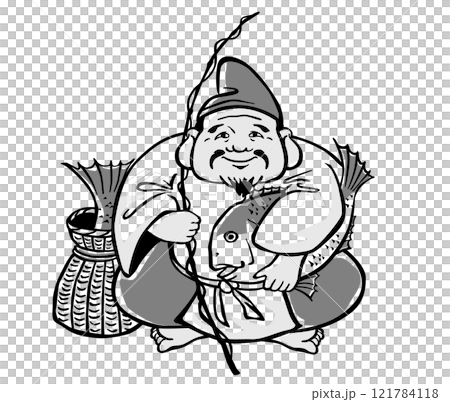 恵比寿様 エビス えびす ヱビス イラスト素材 恵比寿様 エビス えびす ヱビス イラスト素材 121784118