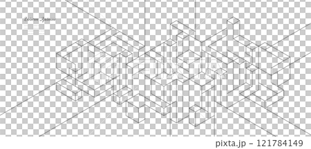 幾何学 抽象 建築 テクノロジー ビジネス 背景 121784149