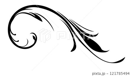 飾り枠 パーツ アールヌーボー 飾り枠 パーツ アールヌーボー 121785494