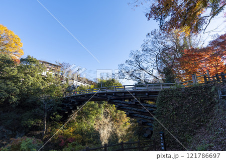 猿橋の紅葉 121786697