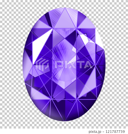 Purple gemstone illustration 121787739