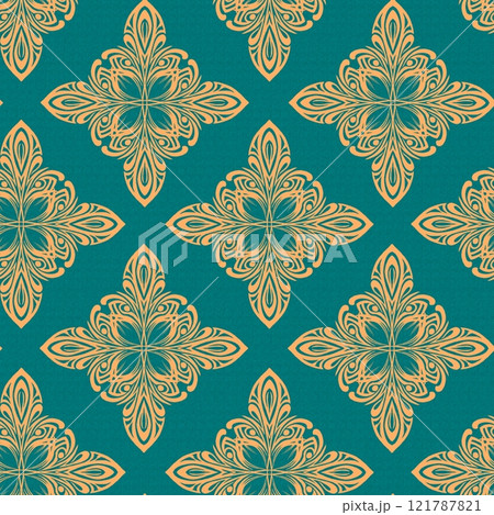 Seamless geometric pattern, abstract background in the style of baroque Seamless geometric pattern, abstract background in the style of baroque 121787821