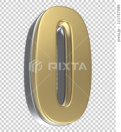 Happy New Year With Number 3D Render 121787886