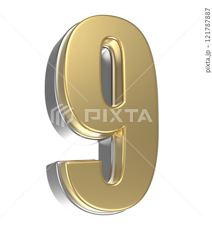 Happy New Year With Number 3D Render Happy New Year With Number 3D Render 121787887