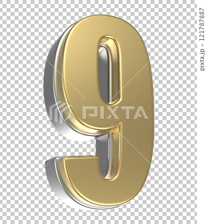 Happy New Year With Number 3D Render Happy New Year With Number 3D Render 121787887