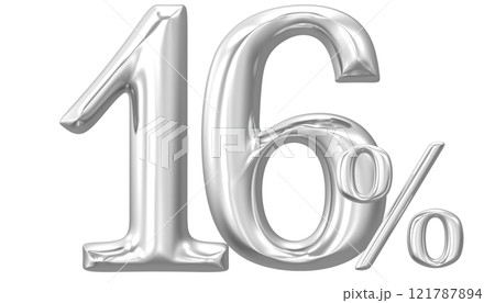 Happy New Year With Number 3D Render 121787894