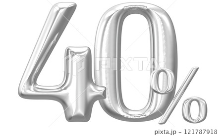 Happy New Year With Number 3D Render 121787918