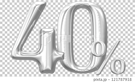Happy New Year With Number 3D Render 121787918