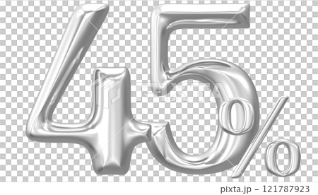 Happy New Year With Number 3D Render 121787923