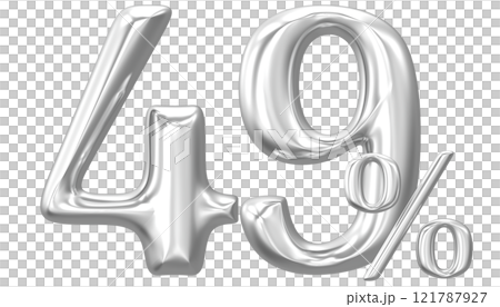 Happy New Year With Number 3D Render Happy New Year With Number 3D Render 121787927