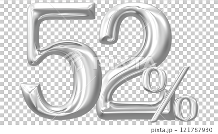 Happy New Year With Number 3D Render 121787930