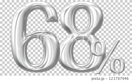 Happy New Year With Number 3D Render 121787946