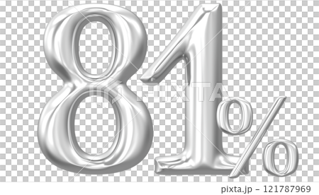 Number 3D Render 121787969