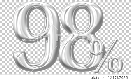 Number 3D Render 121787986
